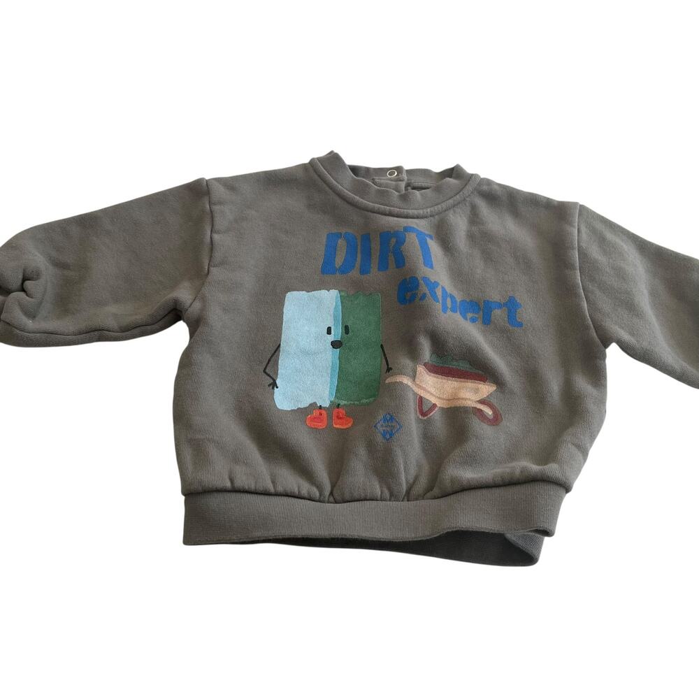 Morning Mess Therapy - Bruno print Sweatshirt Boutique size 18-24 M